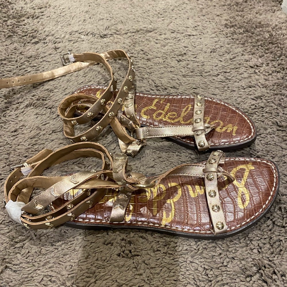Sam Edelman Glendale ankle wrap sandals. Rose Gold. Size 6.5. Brand new